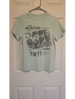 The Beatles Live In Concert 1969 Desert Sage Hybrid T-Shirt XS